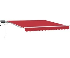Ištraukiama markizė Raudona 350 x 250 cm Audinys ir plienas