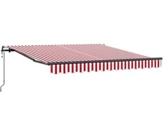Ištraukiama markizė Raudona ir balta 350 x 250 cm