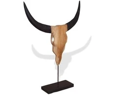 Jaučio kaukolės skulptūra Tiko 66x15x88 cm