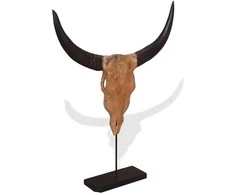 Jaučio kaukolės skulptūra Tiko 66x15x88 cm