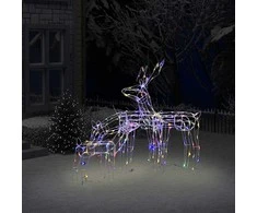 Kalėdinė lempučių ekspozicija elniai 3 dalių 229 LED (Ekspozicinė prekė)