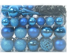 Kalėdinių Kraitės Rinkinys 61 vnt. 150 LED Šilta balta Ø 6 cm