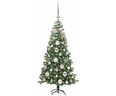 Kalėdų eglutė su 150 LED s stovu Žalia 120 cm PVC