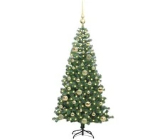 Kalėdų eglutė su 150 LED s stovu Žalia 120 cm PVC