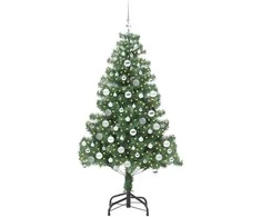 Kalėdų eglutė su 300 LED s stovu Žalia 180 cm PVC
