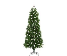 Kalėdų eglutė su 300 LED s stovu Žalia 240 cm PE