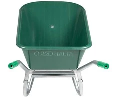Wheelbarrow Žalias 90 L 150 kg Cinkuotas plienas ir plastikas
