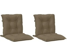 Kėdės pagalvėlės, 2vnt., taupe, 100x50x7cm, audinys
