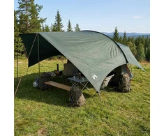 Kempingo tentas, atsparus vandeniui Armijos Žalia