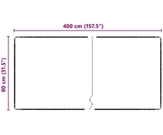 Kilimėlio bėgimo kilimas Pilka 80 x 400 cm