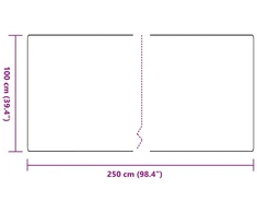 Kilimėlio bėgimo kilimas Šviesiai pilka 100 x 250 cm