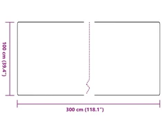 Kilimėlio bėgimo kilimas Šviesiai pilka 100 x 300 cm