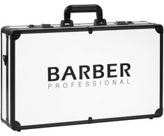 Activeshop Kirpėjų lagaminas įrankiams susidėti Barber Professional, baltas