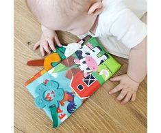Knygelė su gyvūnų uodegytėmis WOOPIE BABY