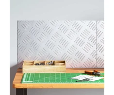 Laiptų danga Stačiakampio 2 pcs Sidabro 50 x 30 cm Aliuminis