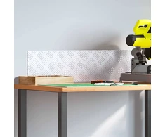 Laiptų danga Stačiakampio 2 pcs Sidabro 40 x 20 cm Aliuminis