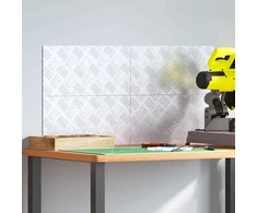 Laiptų danga Stačiakampio 4 pcs Sidabro 40 x 20 cm Aliuminis