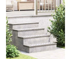 Laiptų danga Stačiakampio 4 pcs Sidabro 70 x 20 cm Aliuminis