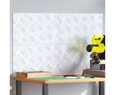 Laiptų danga Stačiakampio 4 pcs Sidabro 50 x 30 cm Aliuminis