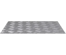 Laiptų danga Stačiakampio 4 pcs Sidabro 60 x 50 cm Aliuminis