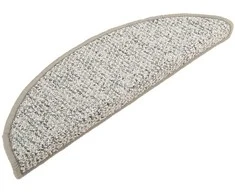 Laiptų kilimėliai, 15vnt., šviesiai pilkos spalvos, 56x17x3cm