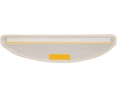Laiptų kilimėliai, 30 vnt., 56x17x3 cm, balti, pusapvaliai