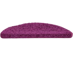 Laiptų kilimėliai, 30 vnt., 56x17x3 cm, violetiniai, pusapvaliai
