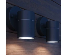Lauko LED sien. šviest., 2vnt., nerūd. plienas, šviesa į apačią