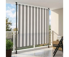 Lauko Ritininė Žaliuzė Antracito ir baltos 150 x 270 cm