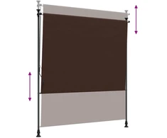 Lauko Ritininė Žaliuzė Ruda 100 x 270 cm
