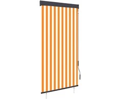 Lauko roletas, baltos ir oranžinės spalvų, 100x250cm