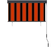 Lauko roletas, oranžinės ir rudos spalvų, 120x250cm