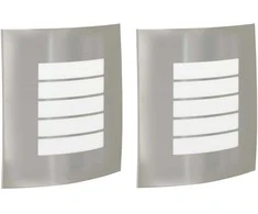 Pakabinamas šviestuvas Lauko sieninė lemputė 2 pcs Sidabro 23.5 x 9 x 26 cm