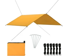 Lauko tentas, geltonos spalvos, 4x4m