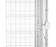 Lauko voljeras šunims, galvanizuotas plienas, 14,52m²