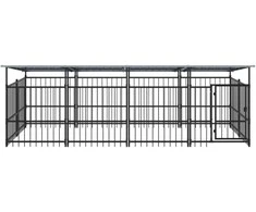 Lauko voljeras šunims su stogu, plienas, 7,51m²