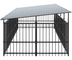 Lauko voljeras šunims su stogu, plienas, 9,38m²