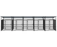 Lauko voljeras šunims su stogu, plienas, 9,38m²