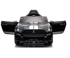 Lean Cars Lean Toys Elektromobilis vaikams Ford Mustang GT500 Shelby, Juodos spalvos