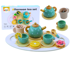 Lean Toys Medinis arbatinis komplektas vaikams, 15 dalių