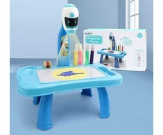 Lean Toys Mėlynas 2-in-1 mini projektorius vaikams