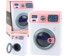 Lean Toys Vaikiška žaislinė skalbimo mašina su besisukančiu būgnu