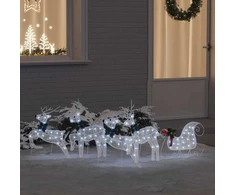 LED elniai 5 vnt. Balta 43 x 18 x 66 cm audinys