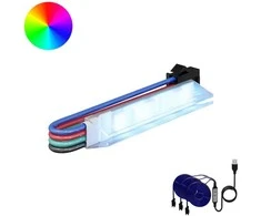 LED juosta 2 pcs Juoda ir daugiaspalvė 1745 mm