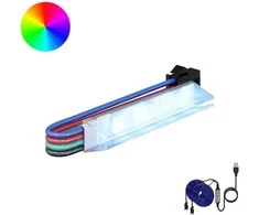 LED juosta 2 pcs Juoda ir daugiaspalvė 1745 mm