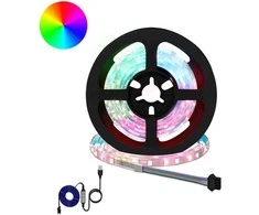 LED juosta 2 pcs Juoda ir permatoma 1000 mm Varis ir plastikas