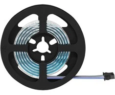 LED juosta 2 pcs Juoda ir permatoma 1200 mm Varis ir plastikas