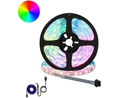 LED juosta 2 pcs Juoda ir permatoma 2300 mm Varis ir plastikas