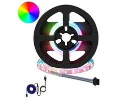 LED juosta 2 pcs Juoda ir permatoma 250 mm Varis ir plastikas