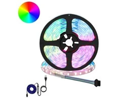 LED juosta 2 pcs Juoda ir permatoma 3000 mm Varis ir plastikas